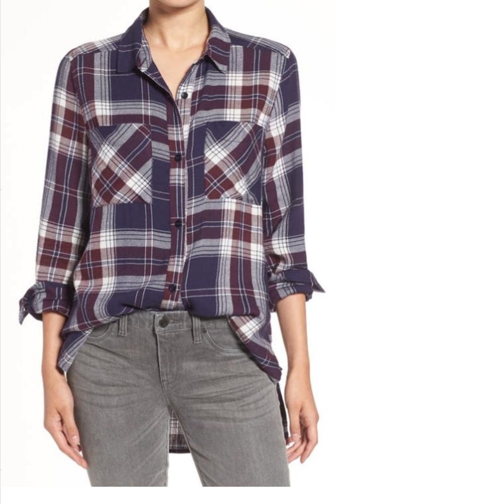 BP Plaid Tunic Shirt
